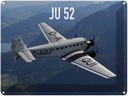 Blechschild 30x40 cm Flugzeug JU 52 in der Luft Flugzeuge