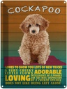 Blechschild 40x30 cm Cockapoo Hund loves to show you