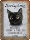 Blechschild 40x30 cm Bombaykatze Katze