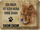Blechschild 30x40 cm Chow Hund