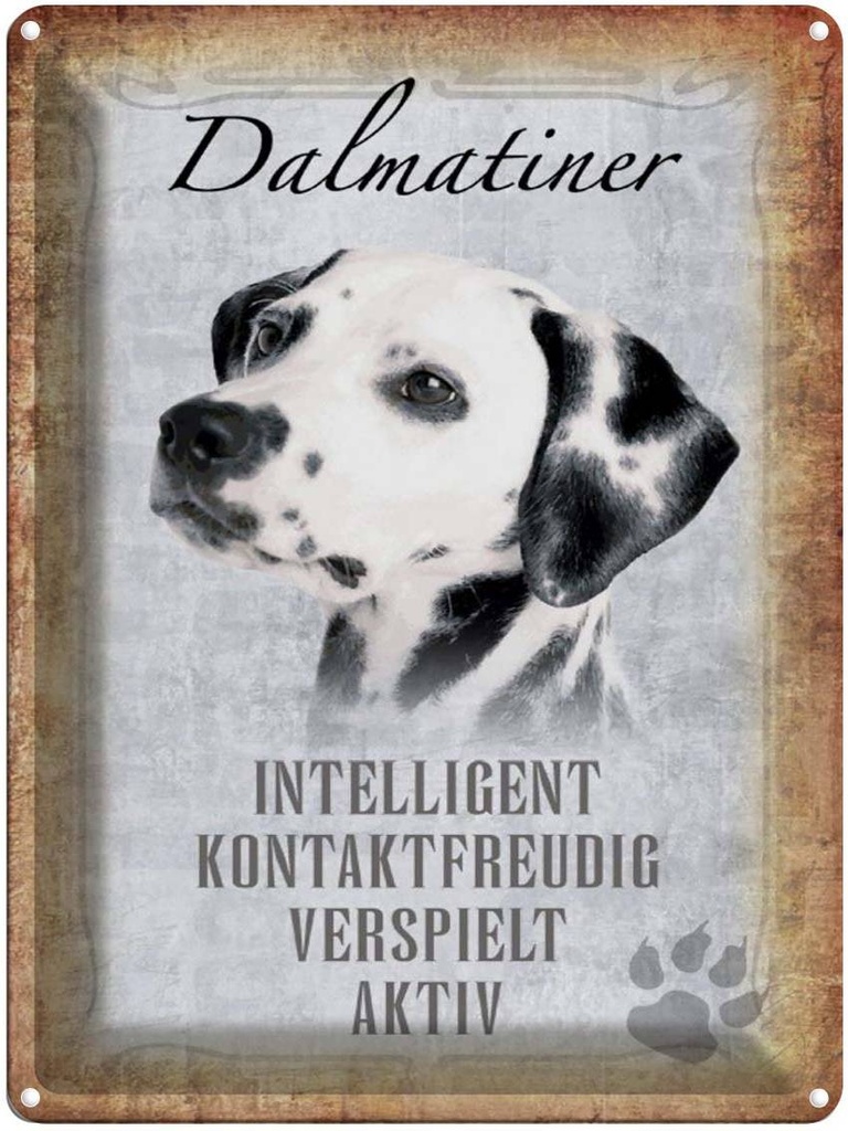 [LA-1790164] Blechschild 40x30 cm Dalmatiner Hund