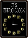 Blechschild 40x30 cm it´s Beer o´clock Bier Alkohol