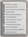 Blechschild 40x30 cm Mama Familienmanagerin Freundin Spruch Zitat