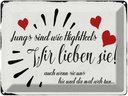 Blechschild 30x40 cm Jungs sind wie Highheels wir Spruch Zitat
