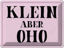 Blechschild 30x40 cm klein aber Oho Spruch Zitat