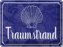 Blechschild 30x40 cm Traumstrand Meer Urlaub Abenteuer Reisen