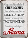 Blechschild 40x30 cm bei uns sagen wir einfach Mama Spruch Zitat