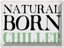 Blechschild 30x40 cm natural born chiller Faultier Spruch Zitat