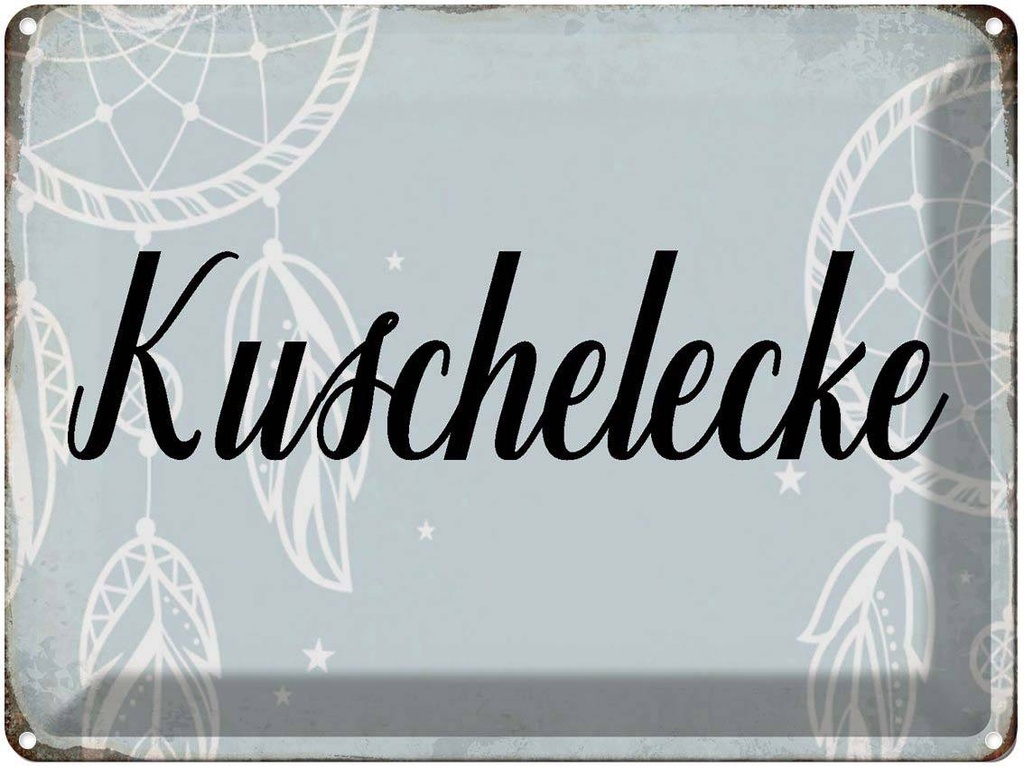 [LA-1790901] Blechschild 30x40 cm Kuschelecke