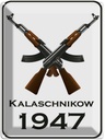 Blechschild 40x30 cm Gewehr Kalaschnikow 1947