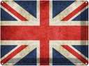 Blechschild 30x40 cm Flagge United Kingdom Fahne Wappen