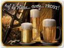 Blechschild 30x40 cm Bier auf die Plätze fertig los Spruch Zitat