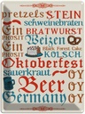 Blechschild 40x30 cm Oktoberfest Beer Wurst Germany Feiern Party