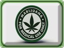 Blechschild 30x40 cm Marihuana for medical use only