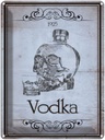 Blechschild 40x30 cm Alkohol 1925 Vodka Totenkopf