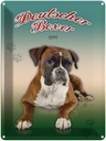 Blechschild 40x30 cm Hund Deutscher Boxer 1895