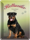Blechschild 40x30 cm Hund Rottweiler Deutschland 1850