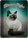 Blechschild 40x30 cm Katze Birma 1925