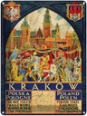 Blechschild 40x30 cm Polen Krakow Polska Pologne