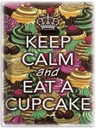 Blechschild 40x30 cm Keep Calm and eat a Cupcake