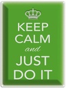 Blechschild 40x30 cm Keep Calm and just do it