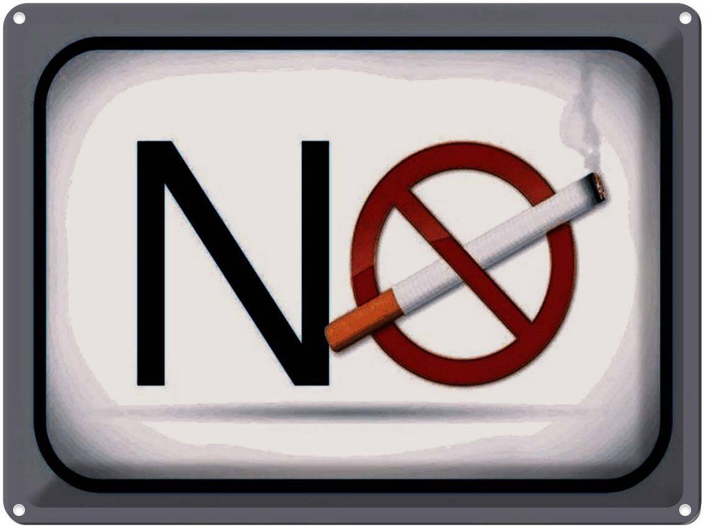 [LA-1791284] Blechschild 30x40 cm No smoking Rauchverbot
