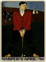 Blechschild 40x30 cm Golf Harper`s April 98