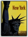 Blechschild 40x30 cm Retro New York Statue of Liberty