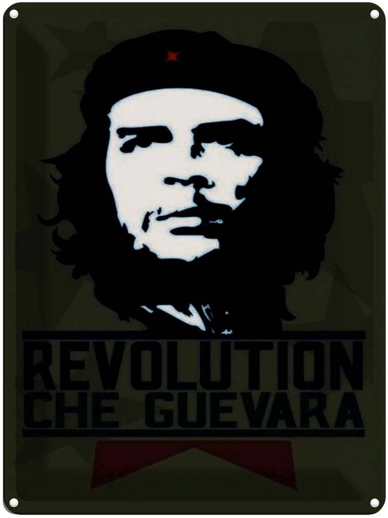 Blechschild 40x30 cm Retro Revolution Che Guevara Kuba