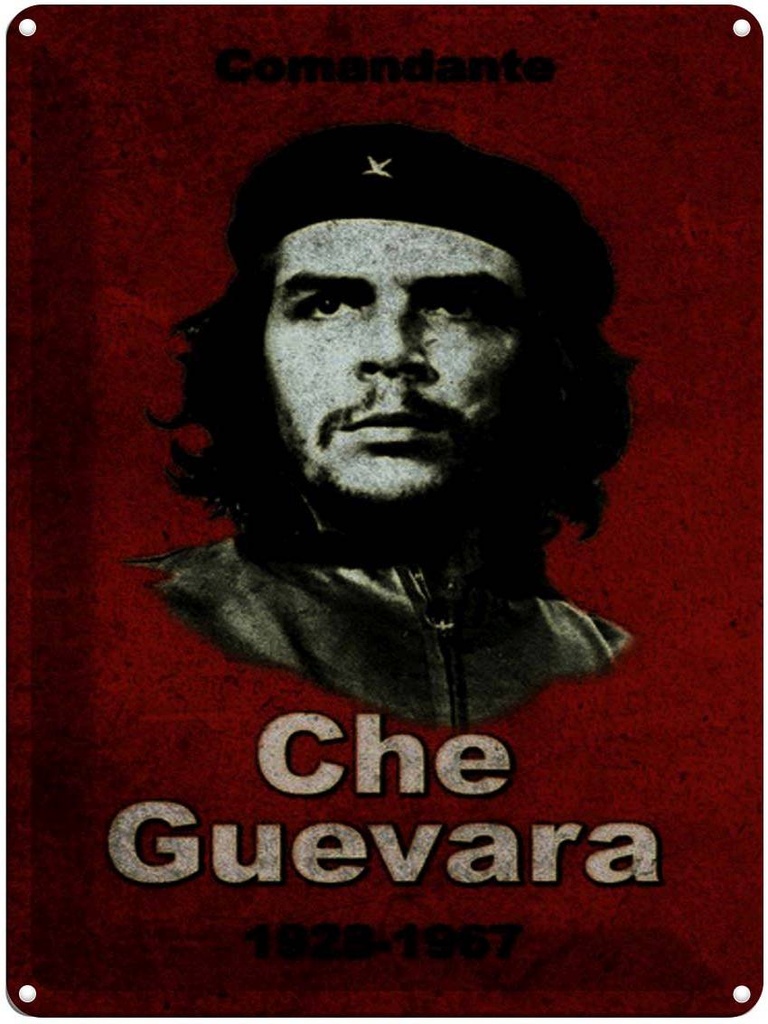 Blechschild 40x30 cm Retro Comandant Che Guevara 1928-1967