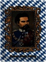 Blechschild 40x30 cm Bayern König Ludwig Porträt