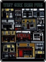 Blechschild 40x30 cm Alkohol West Cork irish pubs