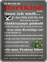 Blechschild 40x30 cm ich bin stolz Dorfkind zu sein Spruch Zitat