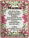 Blechschild 40x30 cm Mama Chef Koch Friseur Blumen Spruch Zitat