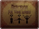 Blechschild 30x40 cm Wein Aerobics for Wine lovers
