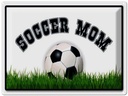 Blechschild 30x40 cm Fußball Soccer Mom Fußball Mutter