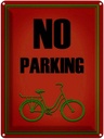 Blechschild 40x30 cm Parken Fahrrad no parking