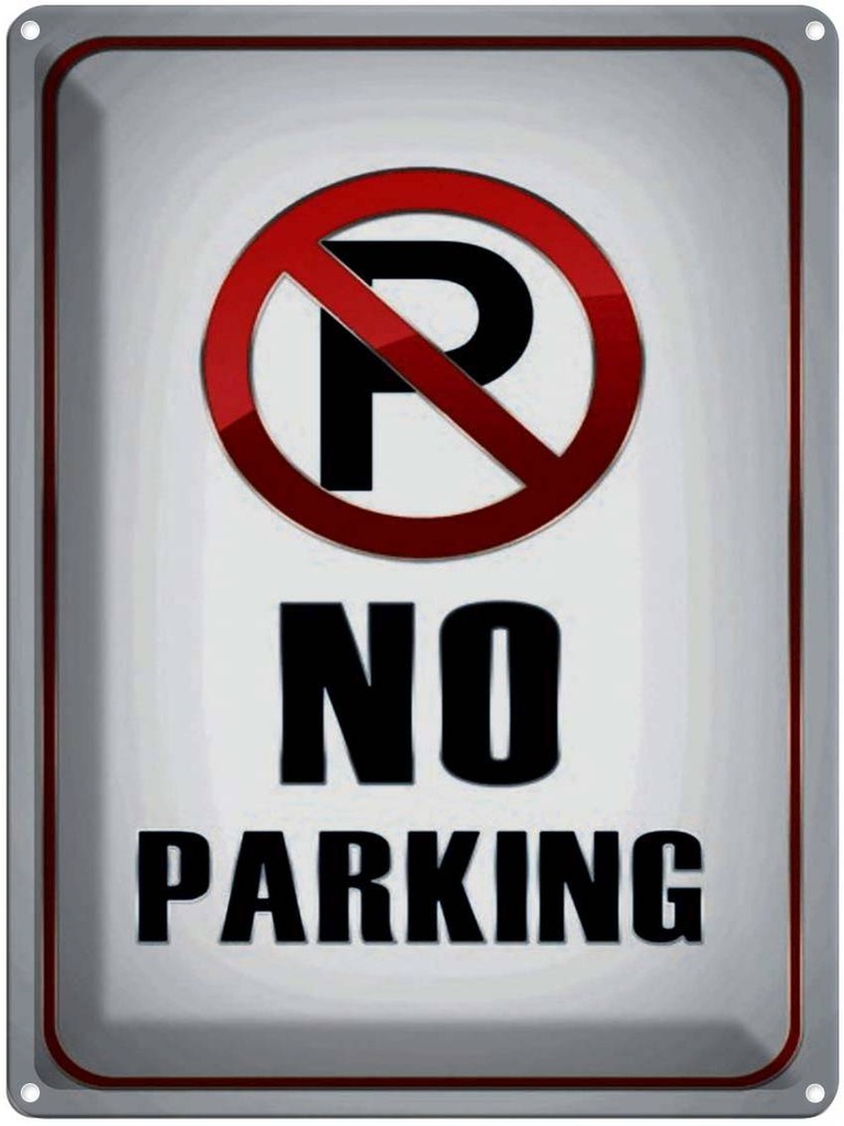 Blechschild 40x30 cm Parkplatz No Parking