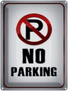 Blechschild 40x30 cm Parkplatz No Parking