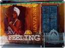 Blechschild 30x40 cm Havanna Feeling Frau mit Zigarre