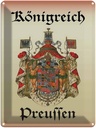Blechschild 40x30 cm Königreich Preussen