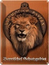 Blechschild 40x30 cm Königreich Bayern Löwe