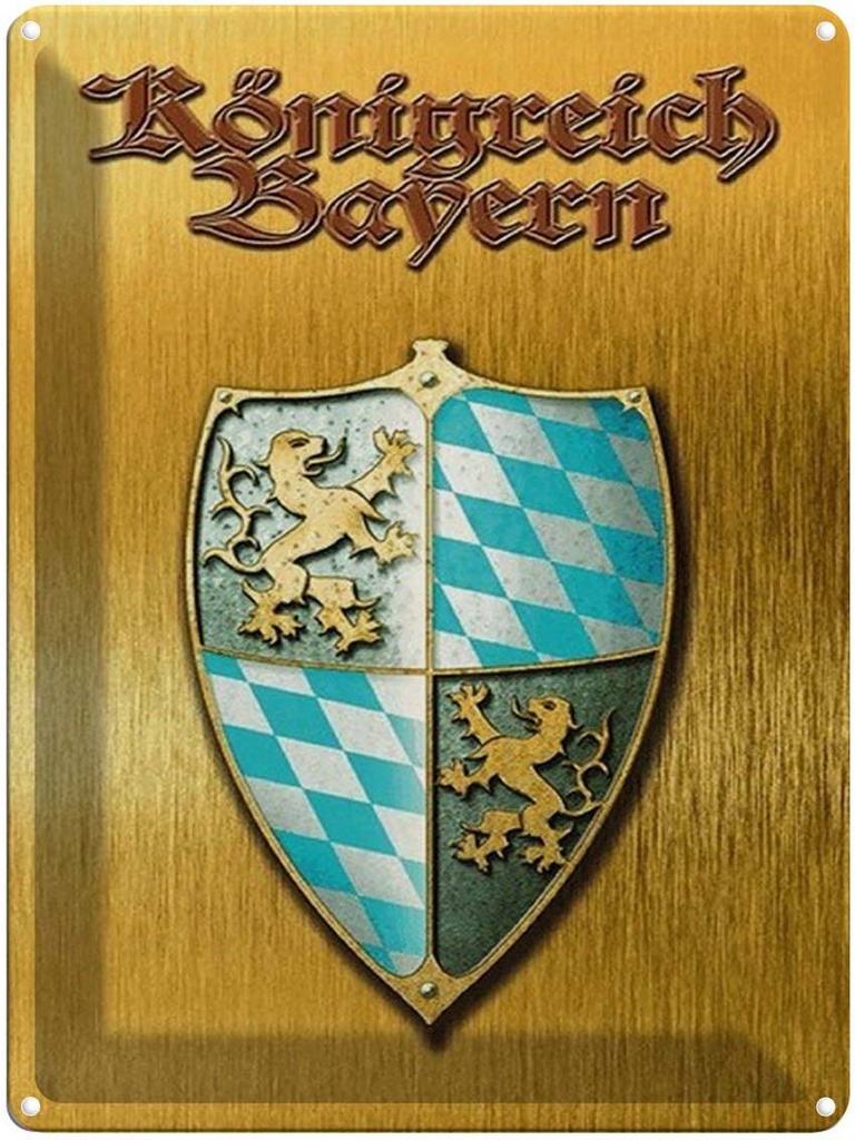 [LA-1791624] Blechschild 40x30 cm Königreich Bayern