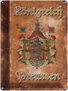 Blechschild 40x30 cm Königreich Preussen Wappen