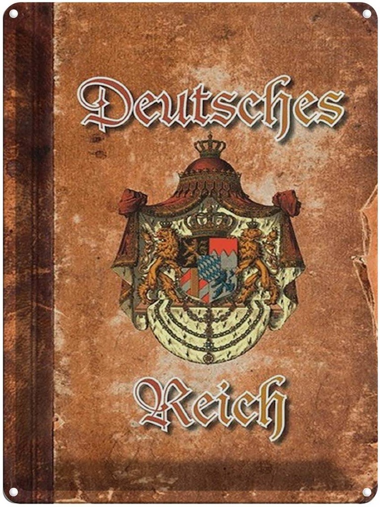 Blechschild 40x30 cm Bayern Deutsches Reich Wappen