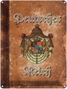 Blechschild 40x30 cm Bayern Deutsches Reich Wappen