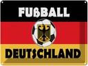 Blechschild 30x40 cm Fußball Deutschland Sport Hobby