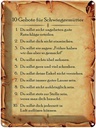 Blechschild 40x30 cm 10 Gebote für Schwiegermütter Spruch Zitat