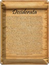 Blechschild 40x30 cm Desiderata Gedicht Max Ehrmann Spruch Zitat