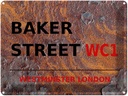Blechschild 30x40 cm London Street Baker street WC1